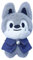 Stray-Kids Plüschpuppe Schlüsselanhänger 10cm 'Magic School' Serie SK-Zoo Schlüsselanhänger 'STAY' Niedlicher Schlüsselanhänger (Wolf Chan)