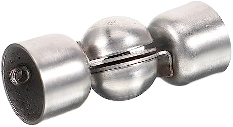 KONTONTY Schlauchadapter Kanalverbinder Edelstahl Metalladapter Rohrverbinder Gelenkverbinder Wege Adapter Metallverbinder Fittings Wege Verbinder Kanalfitting Rundverbinder