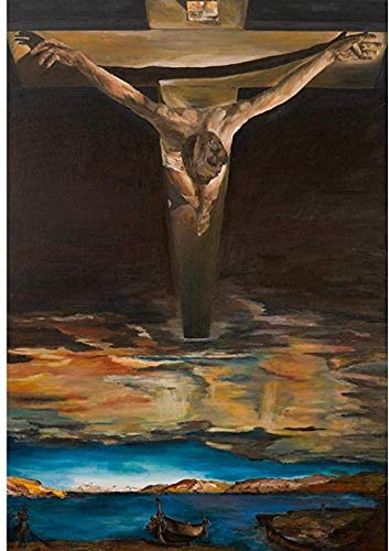 Puzzle Salvador Dali Adults Puzzle Jigsaw 1000 Pieces, Christ of Saint John of The Surrealist Religious Puzzles, Intellectual Toys Game 38 * 26cm