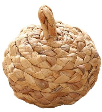 Tomotato Citrouille Tissée en Paille, Décoration Suspendue de Citrouille de Thanksgiving d'automne, Décoration de Citrouille Artificielle pour Halloween, Fête de Noël, Décoration de Maison