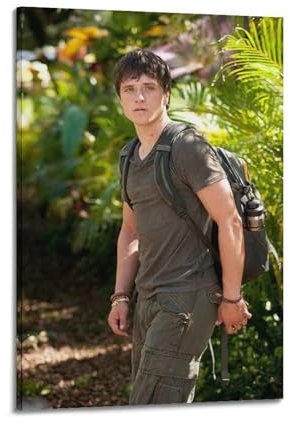 ESHINEDE Josh HutchersonHd Promi-Porträt-Poster, Hip-Hop, klassische Musik, Sänger, berühmte Schauspieler, Athleten, Druck, Leinwand, Gemälde, Dekoration, 30 x 45 cm, Rahmenstil-25