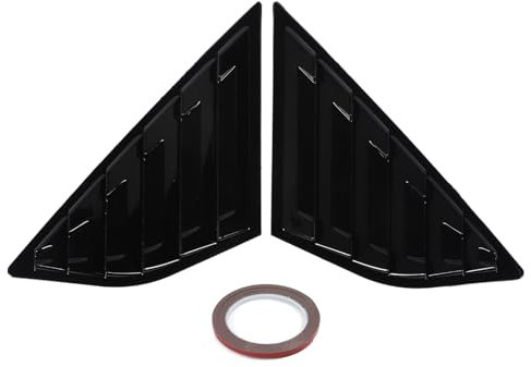 Couvercle de Volet de Fenêtre Arrière en ABS Noir Brillant, Persiennes Triangulaires, évent pour C346 Hayon 2012 – 2018