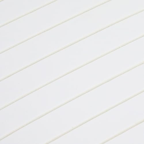 Wood Slats Wallpaper, Self Adhesive 3D Effect Natural Wooden Slat Panelled Paper, 40cmx300cm Removable Peel and Stick Wood Grating Wallpaper Wood Stripe Grain Contact Paper PVC Covering (White)