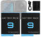 Swark 1800 mAh, 2 batterie di ricambio per fotocamera AHDBT-901 per GoPro Hero 9 Black/Hero 10 Black/Hero 11 Black/Hero 12, nero, batteria aggiuntiva con caricabatterie, due batterie