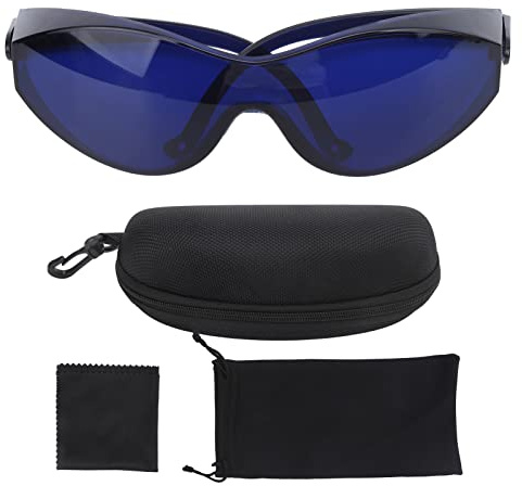 Golfball Finder Brille, Golfball Finder Blue Professional Objektive Brille Sport mattem Rahmen mit Reißverschluss. Finden Sie Ihren Ball Leichter auf dem Grün