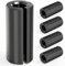 QCDENG 5Pcs 1/2 to 1/4 Router Collet Reduction Sleeve Tool Bit, Black Router Adapter Converter for Woodworking Carving Machine