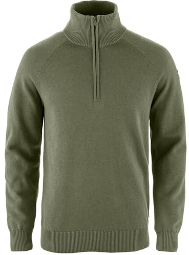 Fjällräven Herren Övik Lite Half Zip Sweatshirt, Laurel Green, XL