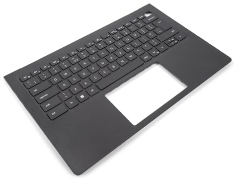 Dell Vostro 3420 USB-A Black Palmrest & UK English Backlit Keyboard for Plastic Chassis - 0HXH59 (Renewed)