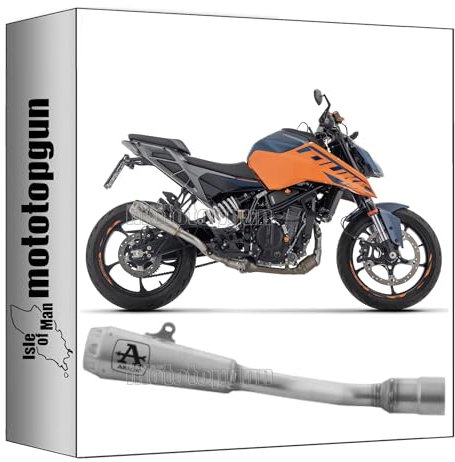pot echappement approuve arrow pro-race en nichrom compatible avec ktm duke 125 2024 mototopgun 71972pri
