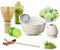 WDKXCN Matcha Kit, Kit Matcha, Kit Matcha Complet, Matcha Set Comprend Fouet Matcha, Cuillere Matcha, Bol Matcha avec Bec Et Un Support Pour Fouet à Matcha (Blanc A)