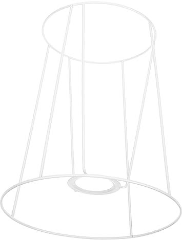 SHINEOFI Metall Lampenschirmrahmen für DIY Tischlampen Stabiler Lampenschirm Diffusor Eisen Einfache Montage Geeignet für Verschiedene Lampenarten Höhe für Zuhause und Büro