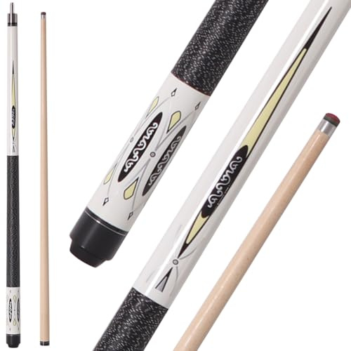 Bili Biliard Canadian Maple Pool Cue Sticks (10mm/11.5mm/13mm Tip Available), 58 2-Piece Pool Sticks for Adults with Low Deflection Shaft,Billiard Sticks for Home, Bar, and Tournament Play