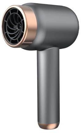 Asciugacapelli senza fili 2025 per donna, asciugacapelli con ricarica USB, aria calda e fredda, asciugacapelli ricaricabile a batteria, per viaggi, campeggio e uso domestico(Gray)