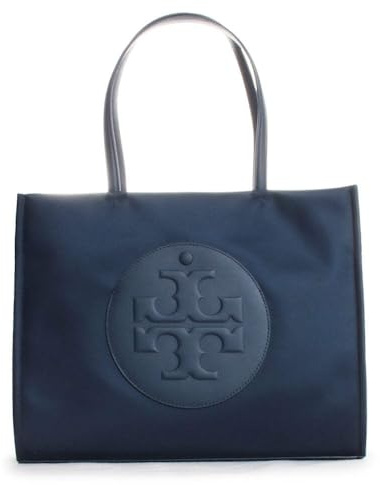 Tory Burch Women's Ella Tote, New Navy, Black, One Size