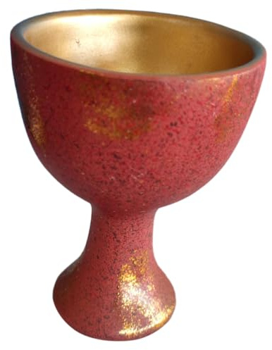 LIGIGWASH Cáliz de Resina para Altar Decorativo Copa Sagrada de Ofrecimiento Herramienta Religiosa Resistente para Escritorio Adorno Espiritual para Centros de Mesa y Comuniones