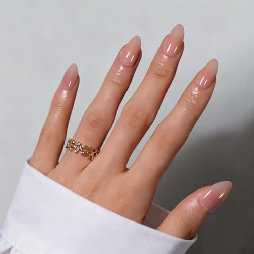 Nymora 30 Stück Pink Press on Nails Set, Kurze Künstliche Fingernägel mit Klebenägel zum Aufkleben, Glänzende Fake Nägel Gelnägel für Frauen