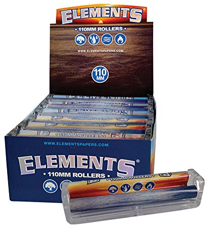 Elements 110mm King Size 6 Drehmaschinen - Blau, Einfarbig, Unisex-Erwachsene, Raucher, Drehmaschine