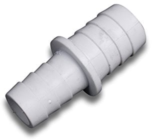 Merriway BH04066 Raccordo in Plastica per Flessibile di Scarico Lavatrice o Lavastoviglie, Bianco, 17 x 22 mm