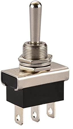 Heschen Kippschalter aus Metall, robust, Flick-Flip-Schalter, 25A 12V, KN3D-103, EIN/AUS/EIN SPDT, 3 Positionen, 3-polig, für Auto-Kontrollleuchten (1)