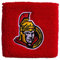 Franklin Sports NHL Ottawa Senators Armbänder, bestickt, 6,3 cm, 1 Paar