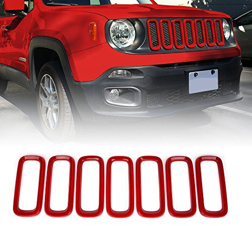 7 inserti per griglia anteriore dell’auto, in ABS