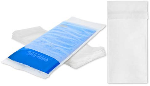 com-four® 25x Einweg Vlieshülle für Kalt & Warm Mehrfach-Gel-Kompresse | Gel-Kühlpack Schutzhülle zum Schutz Ihrer Haut