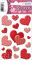 HERMA 3056 Aufkleber Herzen Rot Weiß klein groß, 45 Stück, Herz Sticker mit Muster, Etiketten in Herzform für Valentinstag Liebe Hochzeit Geburtstag Scrapbooking Dekoration Geschenk Briefe DIY Basteln