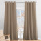 PONY DANCE Cortinas Dormitorio Matrimonio, Larges para Ventanas con Ojales, Opacas Termicas, Aislantes Frio y Calor, 2 Piezas, 140X260 CM, Moca