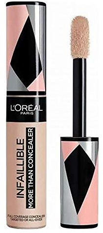 L'Oréal Paris Paris Infalible More Than Concealer Corrector Cobertura Completa, Tono 327 Cashmere, 11 Ml
