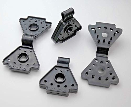 Befestigungsclipse Sichtschutz Windschutz Clipse Planen Netz Windschutznetz (50, Schwarz)