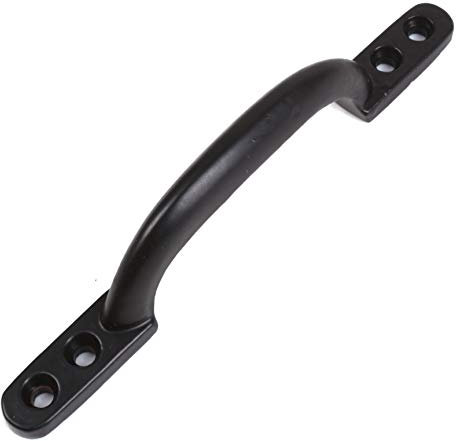 6 Black HOT Bed Pull Handle - Indoor Or Outdoor Use Ideal for Garden Gates, Sheds & Cottage Doors