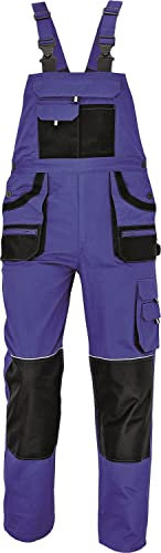 Stenso des-Emerton - Salopette da Lavoro - Uomo - Tute Protettive - Slim Fit - Blu Reale - 48