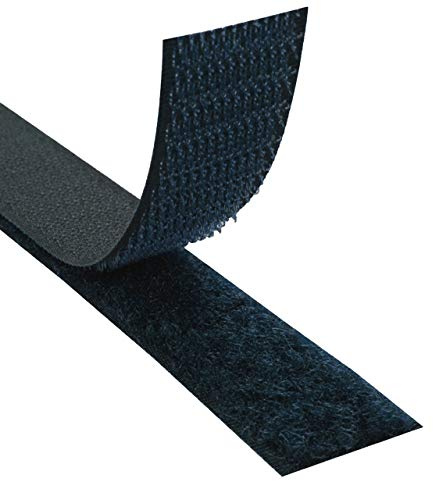 KLEBESHOP24 Klettband ZUM NÄHEN, Set, 20 mm x 3 m, navy | enthält Haken- und Flauschband - NICHT selbstklebend