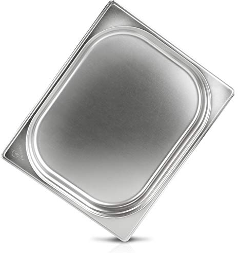jokobela GN-Behälter 1/2 40 mm aus Premium-Edelstahl (2,3 L Fassungsvermögen) Maße: 325x265×40 mm - Gastronormbehälter ideal für Garen mit Chafing Dish oder Bain Marie (0,6 mm dick)