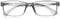OPULIZE Unisex PEP Reading Glasses, Grau, +1,00 Dioptrien