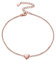 ChicSilver Rose Gold Heart Charm Anklet Bohemian Summer Jewerly for Women Foot Ankle Bracelet