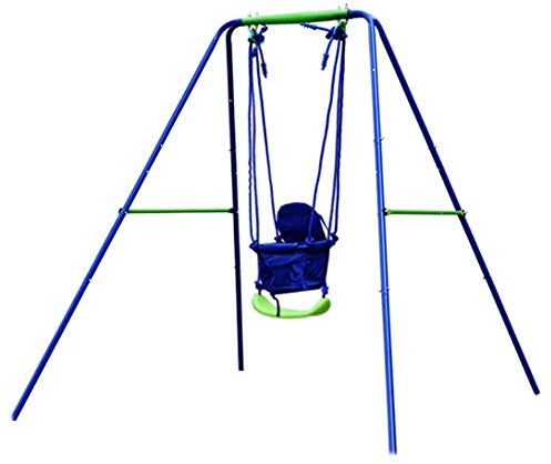 DRM 2 in 1 Active Kids' Baby Swing Set Outdoor Toddler Swing Playground Garden Swing Set