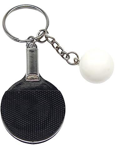 Tennis de table créatif Ping-pong raquette et balle pendentif sac à main porte-clés porte-clés cadeau New Released Nice et mode