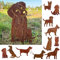 Gartenfigur Hund sitzend groß 55x39cm Gartenstecker Edelrost Gartendeko Wetterfest Rost Metall Rostfigur Hunde Figur Tier von Steinfigurenwelt