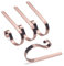 AOKLANT Weihnachtsstrumpf Halter 4-teiliges Set.Mantle Weihnachts Strumpf Halter,Rutschfester Verstellbarer Strumpf Haken