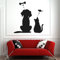 QIANGTOU Pet Dreams Wandtattoo Für Wohnzimmer Hund Katze Wandtattoo Für Kinderzimmer Vinyl Wandaufkleber Dekoration Pro Store 75x79cm