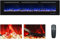 72 in / 183cm Electric Fireplace Inserts, Recessed and Wall Mounted Fireplace Heater, Thermostat, Linear Fireplace with Remote & Touch Screen, Multicolor Flame, Timer, Log & Crystal, 750W/1500W