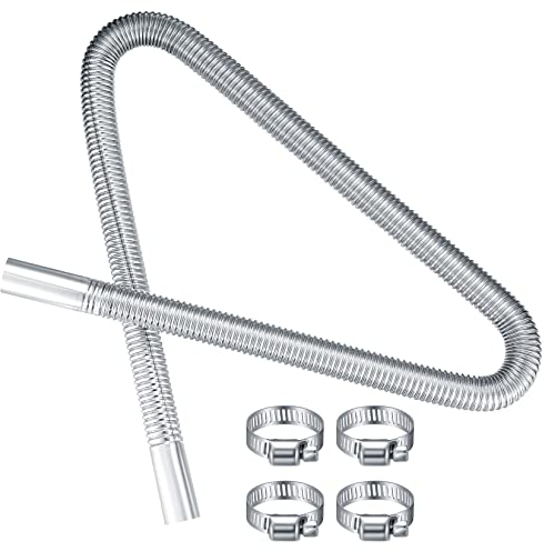 Tuyau d'échappement de chauffage diesel en acier inoxydable de 120 cm, chauffage de stationnement de voiture, tuyau d'échappement flexible pour chauffage de stationnement à air diesel, accessoires de