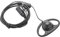 GOSIA Lot de 2 écouteurs intra-auriculaires en forme de D avancés Ptt pour radios à 2 voies Gp88S Gp300 Gp68 Gp2000 Gp88 Gp3188 Cp040 Cp1200 A8 A6 A10 A12