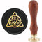 craspire Sert Knot Wachssiegelstempel Siegelstempel Kupfersiegel Auge Sonnenstern Symbol 30 mm Retro Abnehmbarer Messingstempelkopf Mit Holzgriff Für Umschläge Hochzeit Weihnachtseinladungen