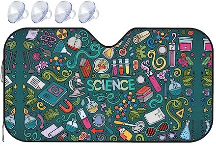 Parasol para parabrisas con diseño de dibujos animados, mantiene tu coche fresco y protegido