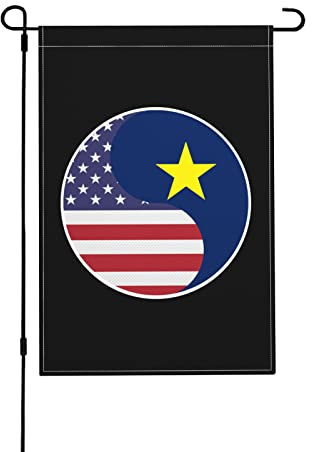 Amerika Und Die Republik Texas Garten Banner Uv-Beständig Flaggen Dekorative Fahnen Für Draußen Drinnen Home,70X102Cm