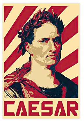Julius Caesar Retro-Propaganda-Poster, Leinwand, Poster, Schlafzimmer, Dekoration, Sport, Landschaft, Büro, Raumdekoration, Geschenk, ungerahmt, 30 x 45 cm