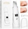 Facial Skin Scrubber, Blackhead Remover Tool with Four Modes Ultrasonic Skin Spatula with Rechargeable Base, LCD Display Pore Scrubber