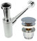 tecuro Siphon mit Pop Up Ablaufventil verchromt - Universal Set für Waschtisch/Waschbecken